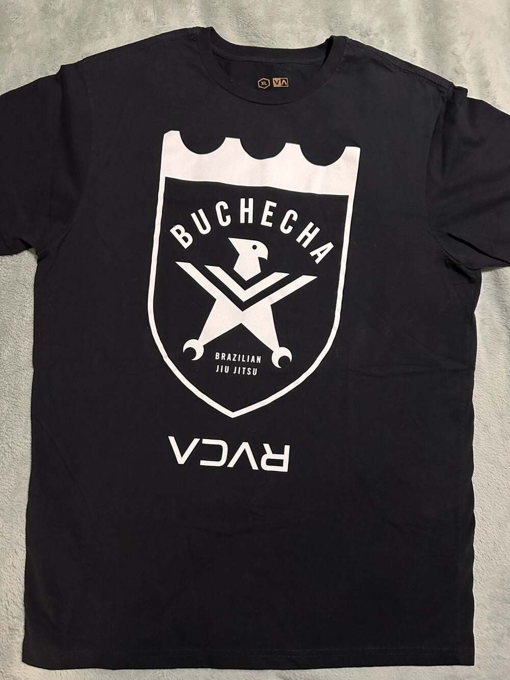RVCA x Buchecha Brazilian Jiu Jitsu Artist Network Program Black Tee, Size XL